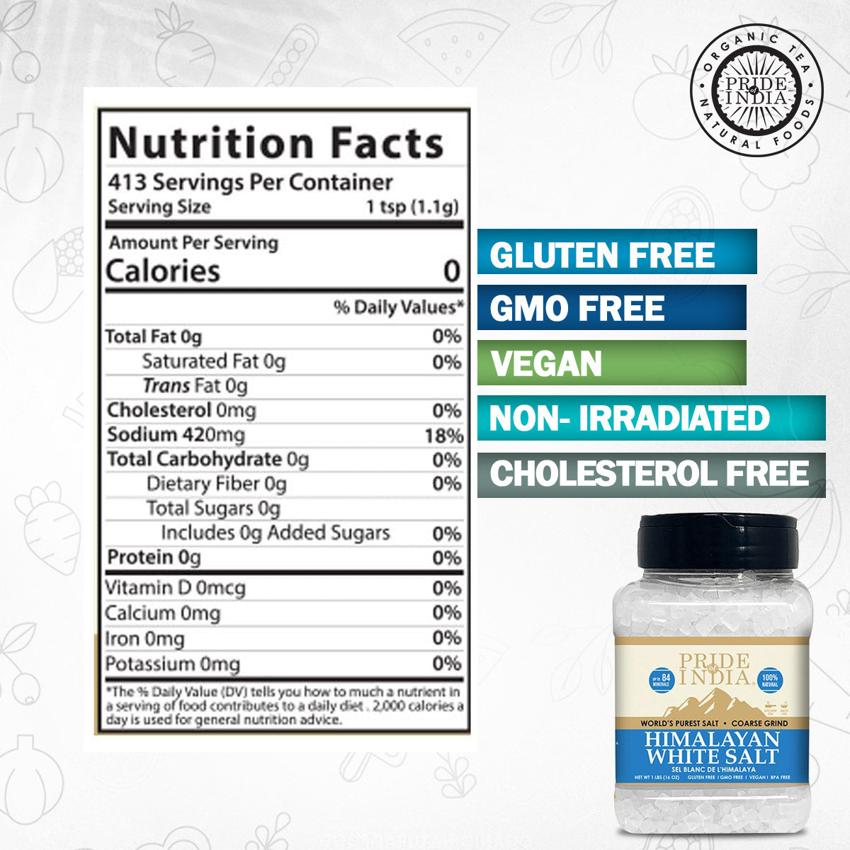 Himalayan White Rock Salt - Coarse Grind